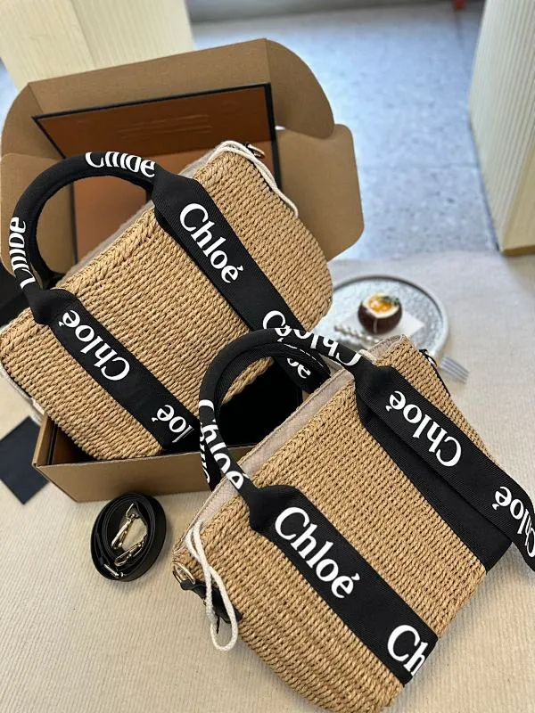All Categories Official Website "Brand Women's Bags" Women's Bags 💙 Chloe 2023 New Style Chloe Raffia Vegetable Basket Wholesale