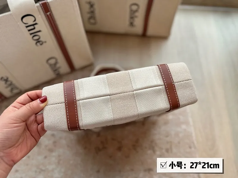 All Categories Official Website "Brand Women's Bags" Women's Bags 💙 Chloe 2023 New Chloe Canvas Tote Bag Wholesale