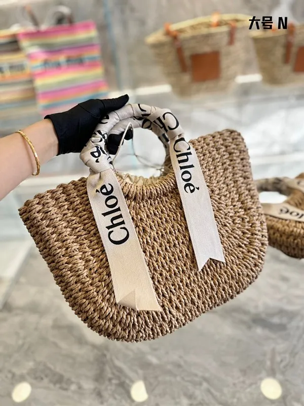 All Categories Official Website "Brand Women's Bags" Women's Bags 💙 Chloe 2023 New Chloe Straw Bag Wholesale