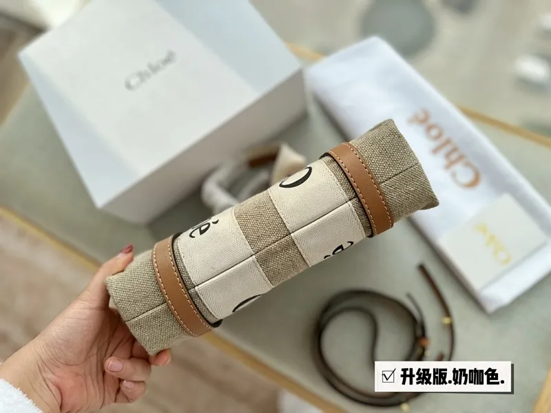 All Categories Official Website "Brand Women's Bags" Women's Bags 💙 Chloe 2023 New Chloe Canvas Tote Bag Wholesale