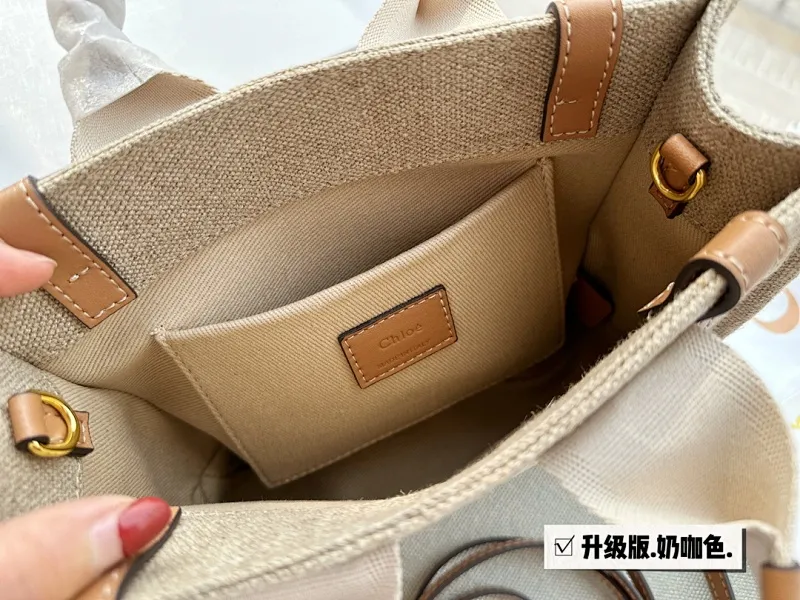 All Categories Official Website "Brand Women's Bags" Women's Bags 💙 Chloe 2023 New Chloe Canvas Tote Bag Wholesale