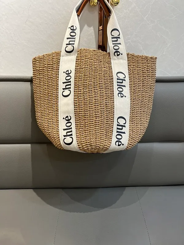 All Categories Official Website "Brand Women's Bags" Women's Bags 💙 Chloe 2026 Official Website Chloe Straw Bag Vegetable Basket
