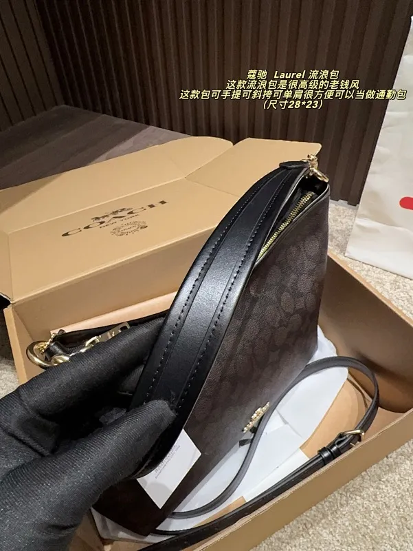 All categories Official website "Brand Women's Bags" Women's Bags 💙 COACH 2025 new COACH Laurel hobo bag