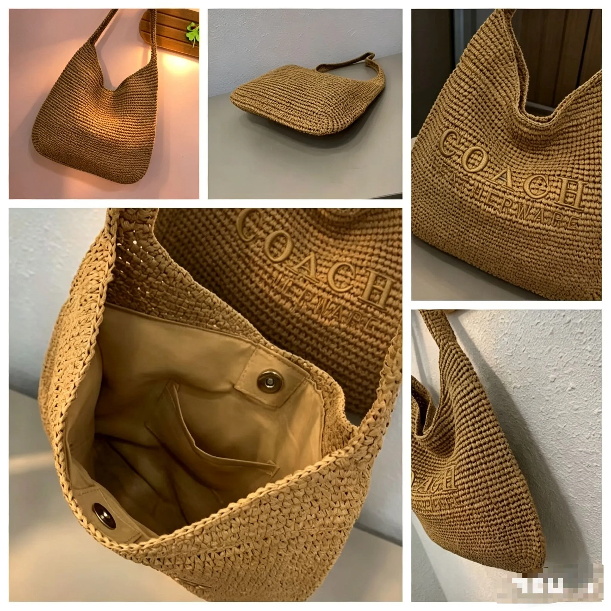 All Categories Official Website "Brand Women's Bags" Women's Bags 💙 COACH 2026 Official Website Coach Straw Tote Bag