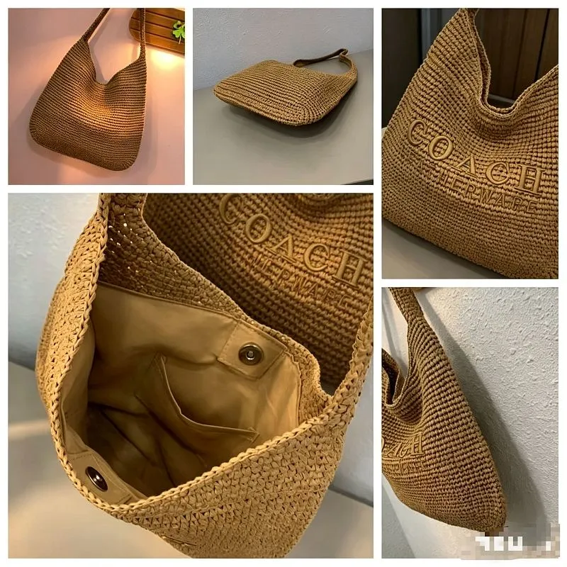 All Categories Official Website "Brand Women's Bags" Women's Bags 💙 COACH 2026 Official Website Coach Straw Tote Bag