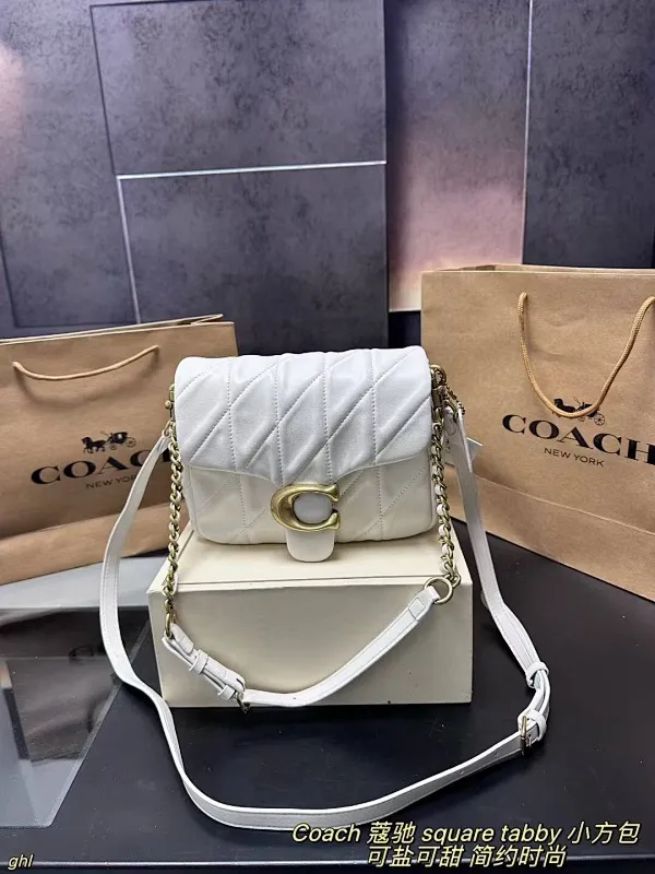 All Categories Official Website "Brand Women's Bags" Women's Bags 💙 COACH 2025 New COACH Square Tabby Denim Denim Bag