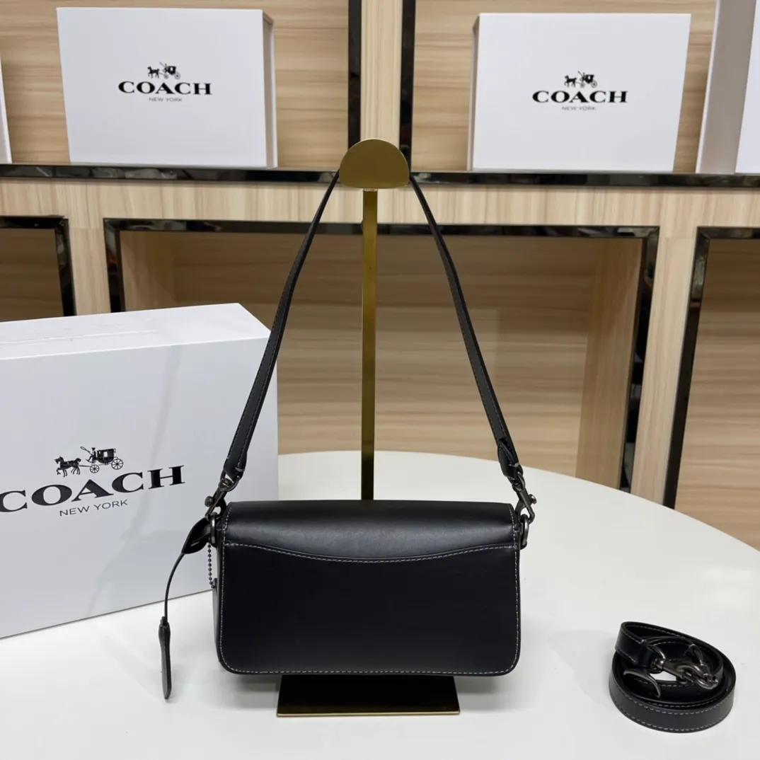 Top original order, batch 480💰Coach new Coach baguette bag, leather crossbody bag [Rose][Rose] model CE331 women's bag STUDIO BAGUETTE, size: 20*10*7[Fireworks][Fireworks][Fireworks]
