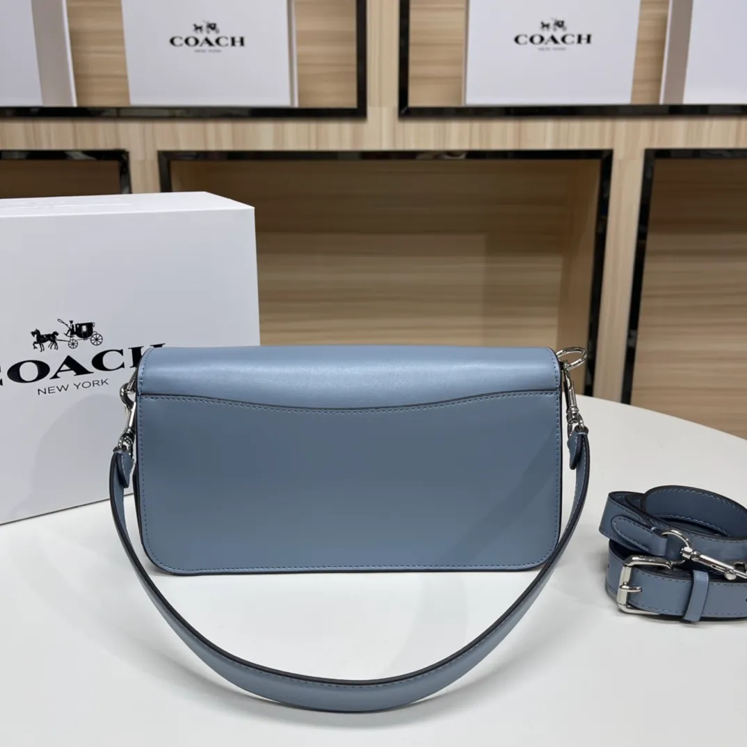 Top original order, batch 500💰COACH/model CH137 Coach Outlet women's bag Xiangbu Lei color matching classic logo MORGAN shoulder bag armpit bag. Size 26X14X6