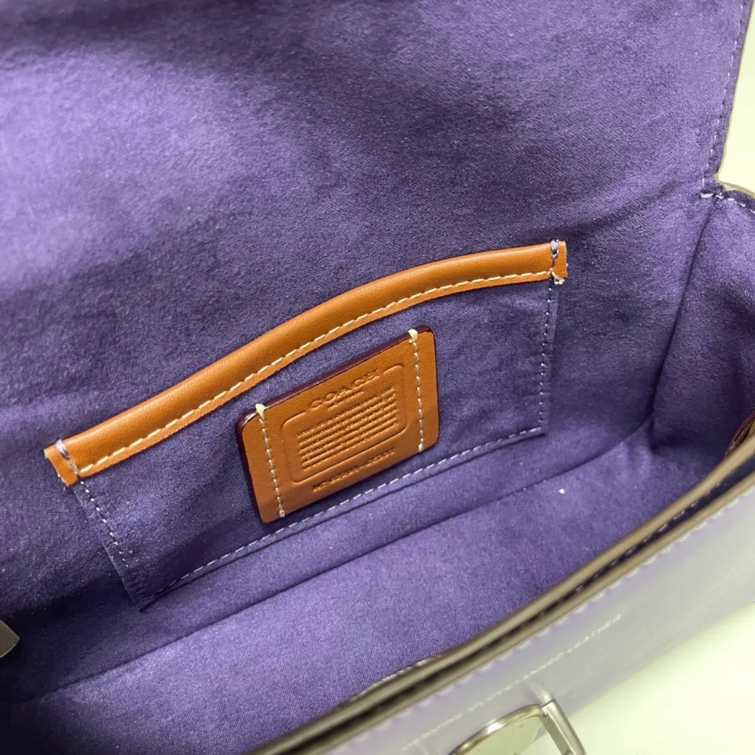 Top original order, batch 480💰Coach new Coach baguette bag, leather crossbody bag [Rose][Rose] model CE331 women's bag STUDIO BAGUETTE, size: 20*10*7[Fireworks][Fireworks][Fireworks]