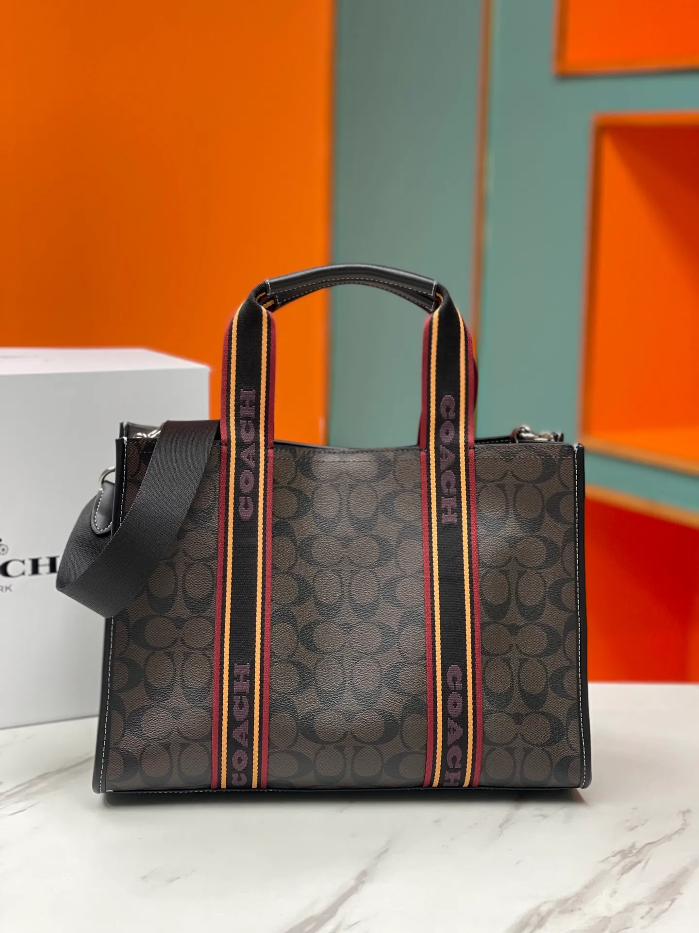 Top original order batch 460💰COACH/Coach new shopping bag counter synchronization model CN058 _SVCAH2023 new size 36X25X13