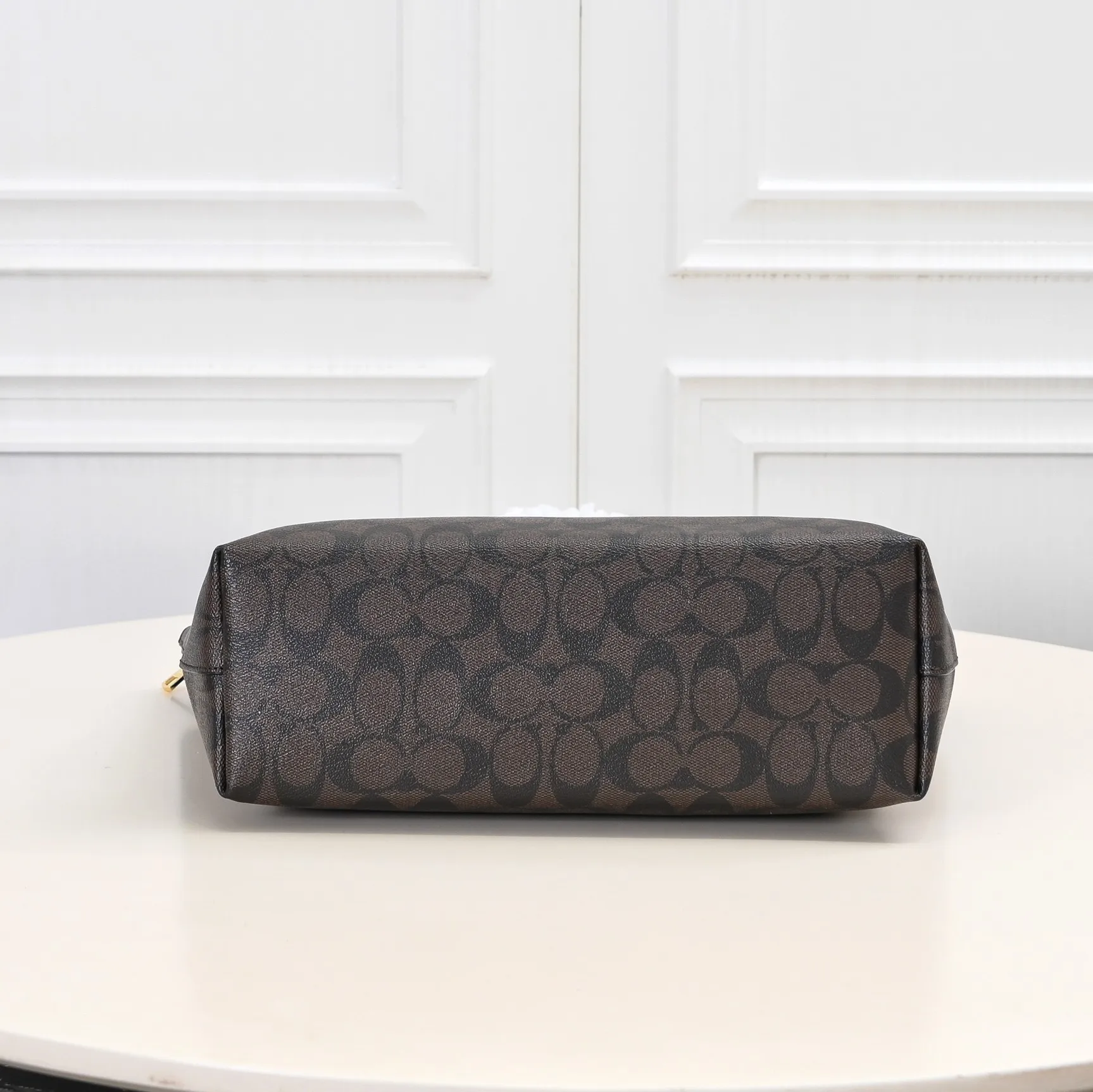 P340 [Top original order] COACH classic zipper shopping bag 4455 zipper style, good privacy, textured bag body, easy to care for, small girls can also carry it, classic and timeless style! Size: 29*24*11.5cm, pocket opening 38cm