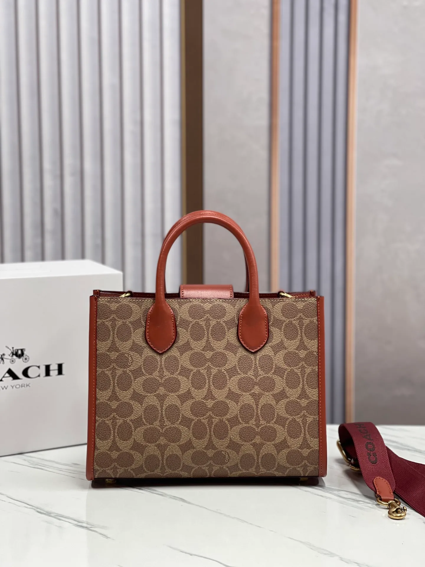 Top original order batch 480💰coach/Coach new counter new model CS251 women's tote bag single shoulder crossbody handheld tote bag double shoulder strap design, size 26X20.5X12