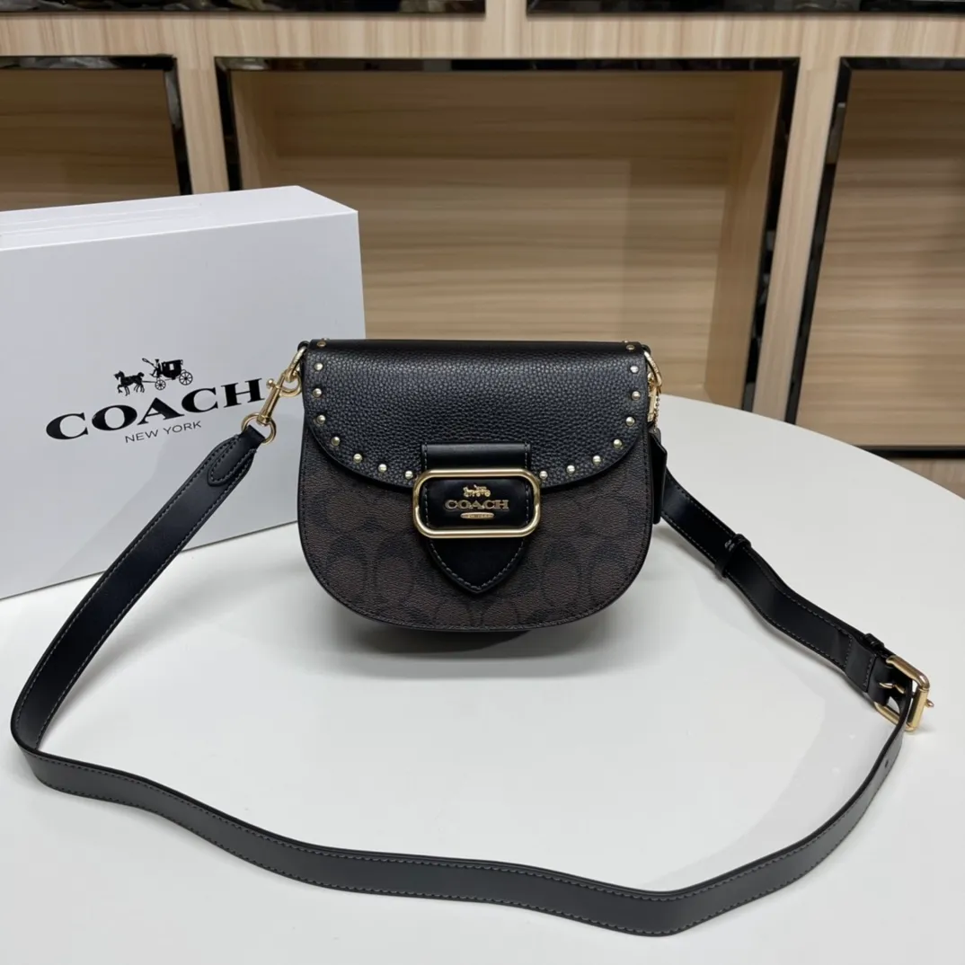 Top original order batch 530💰Coach/Coach new model❤, item number CE565, ce567.C Ole ladies classic logo canvas KLEO No. 17 shoulder bag autumn and winter new product luxury and noble 🤞 size 19.5X17X7