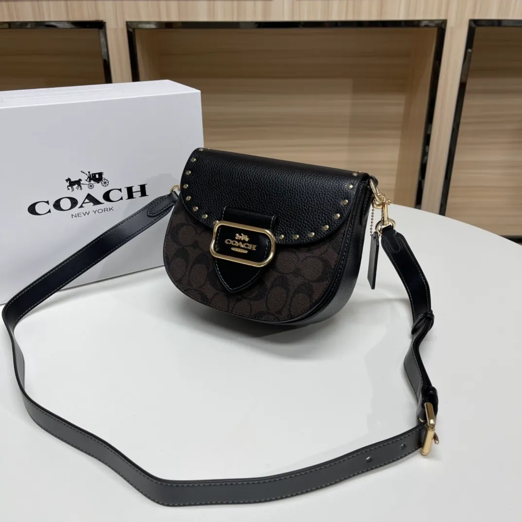 Top original order batch 530💰Coach/Coach new model❤, item number CE565, ce567.C Ole ladies classic logo canvas KLEO No. 17 shoulder bag autumn and winter new product luxury and noble 🤞 size 19.5X17X7