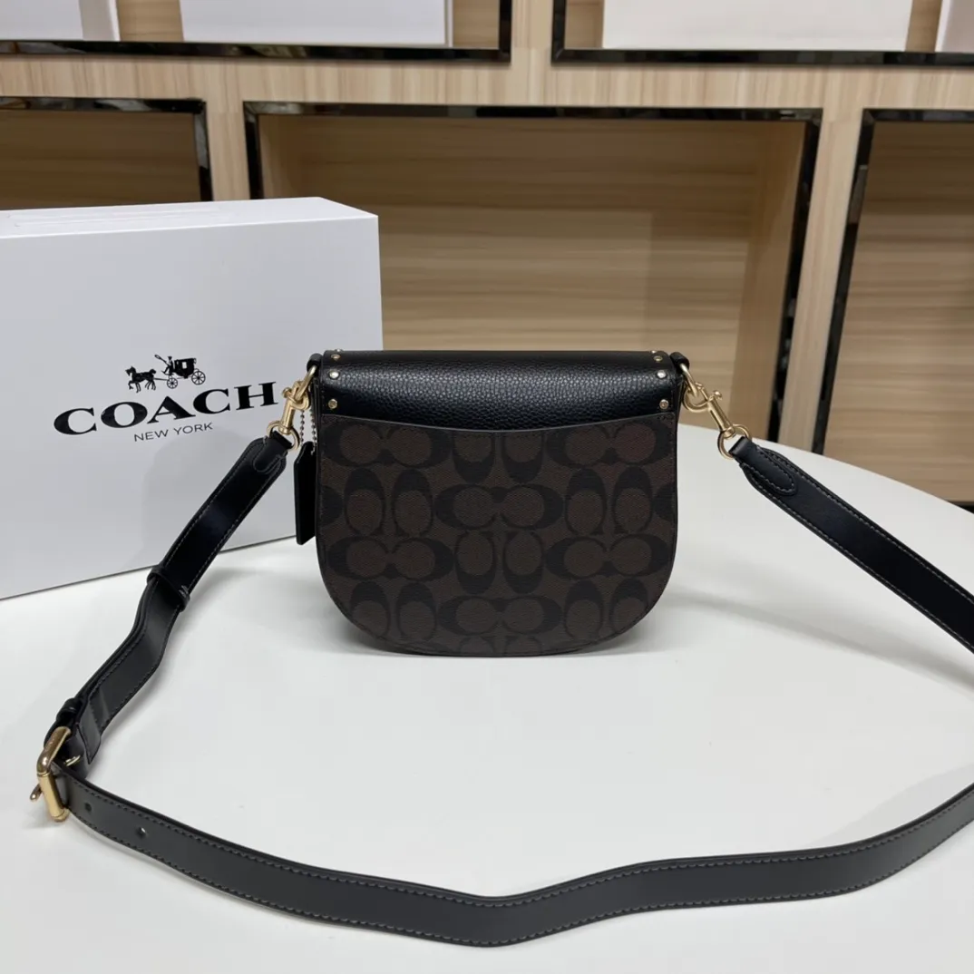 Top original order batch 530💰Coach/Coach new model❤, item number CE565, ce567.C Ole ladies classic logo canvas KLEO No. 17 shoulder bag autumn and winter new product luxury and noble 🤞 size 19.5X17X7