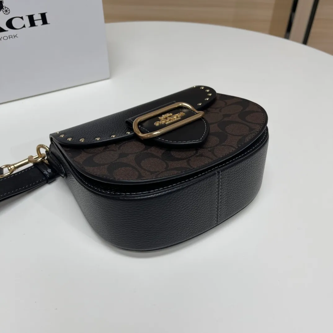 Top original order batch 530💰Coach/Coach new model❤, item number CE565, ce567.C Ole ladies classic logo canvas KLEO No. 17 shoulder bag autumn and winter new product luxury and noble 🤞 size 19.5X17X7