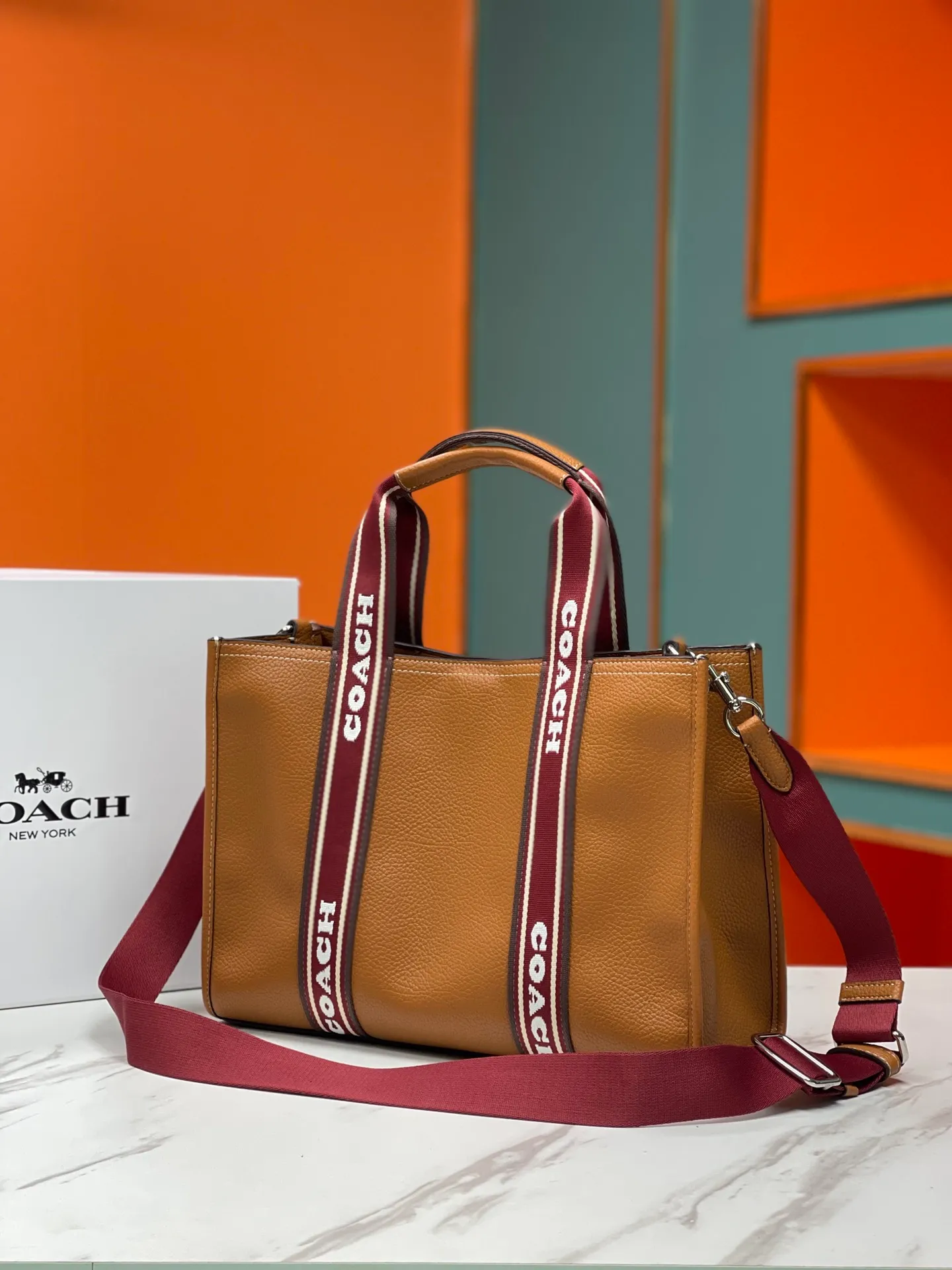 Top original order batch 460💰COACH/Coach new shopping bag counter synchronization model CM067 _SVCAH2023 new size 36X25X13