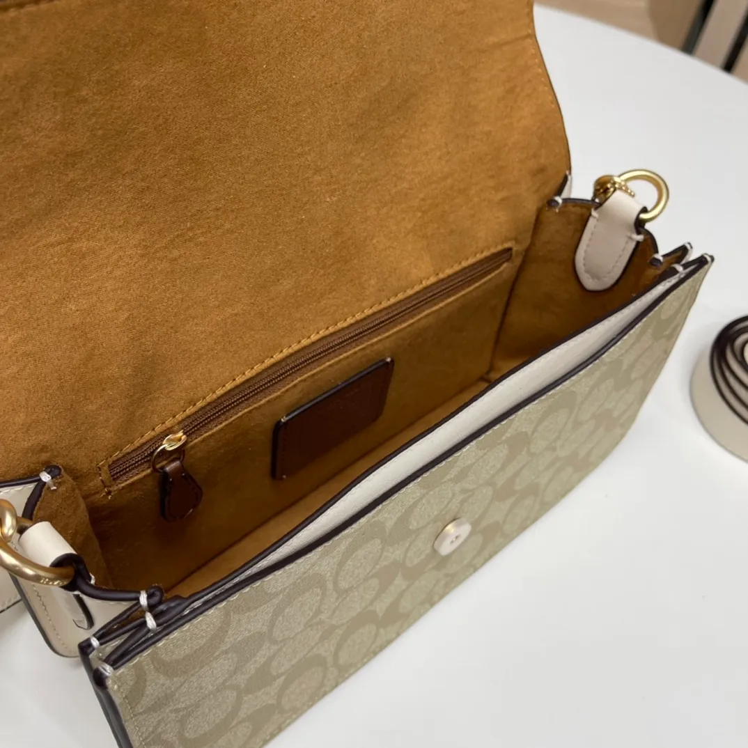 Top original order batch 500💰COACH/model CH506. Coach Outlet women's bag color matching classic logo MORGAN shoulder bag armpit bag. Size 26X14X6