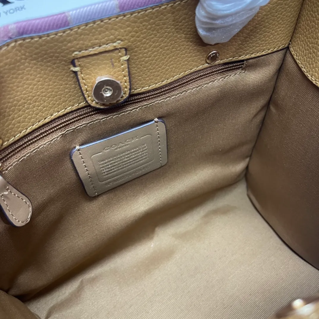 Top original order batch 420💰coach/Coach new color field 22 small portable cross-body shopping bag, fashionable European and American, Mini 22 unique redwood color soothing warm tones a winter color super gentle Dempsey Chambray series no one is unfamiliar with classic style color matching in different seasons Model 8417 size: 22*20*12 cm,