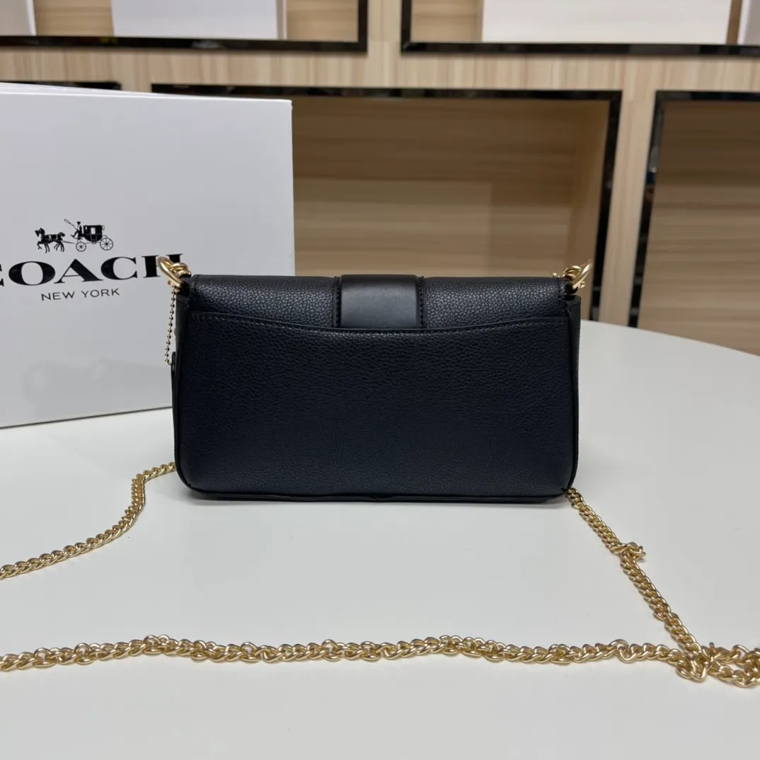 Batch 420💰COACH Classic Outlet New GRACE flip shoulder crossbody bag for women, model CC033. Size: 22X12.5X5.5