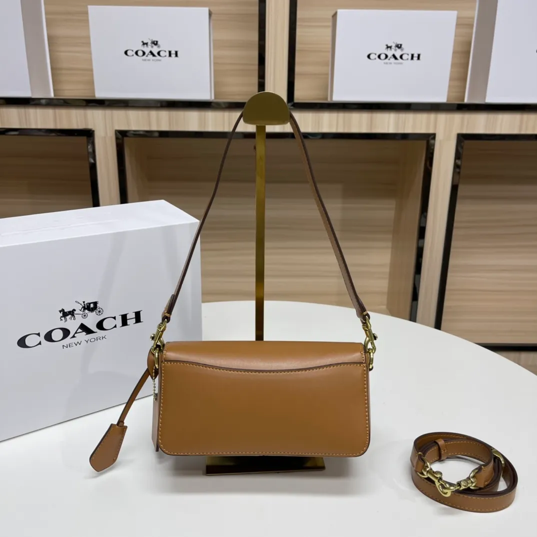 Batch 480💰Coach’s new Coach baguette leather crossbody bag [Rose][Rose] model CE331 women’s bag STUDIO BAGUETTE, size: 20*10*7[Fireworks][Fireworks][Fireworks]