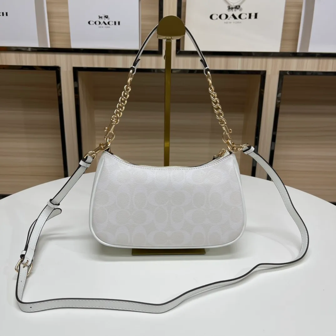 Top original order batch 380💰coach/Coach new armpit bag new model in stock. Model 548, 209, 173. C's Outlet women's bag color-blocked TERI shoulder bag. . DETAILS details Material: cow leather 2 credit card slots Built-in multi-function pocket Top zipper closure, fabric lining Detachable handle with vertical length of 21cm Detachable shoulder strap with vertical length of 58cm, can be used for shoulder or crossbody Dimensions: 24.5cm (length) × 15.5cm (height) 7.5cm (width),