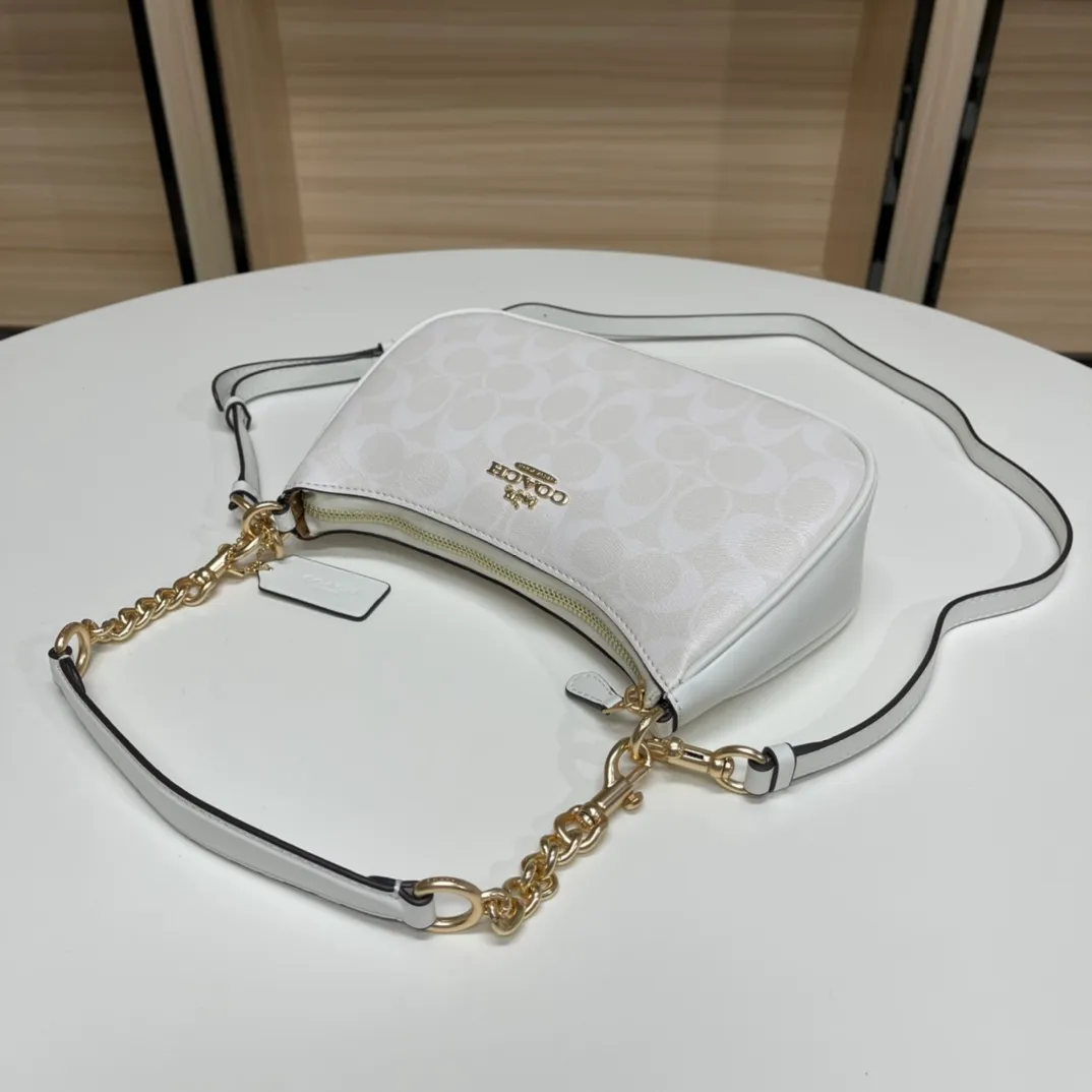 Top original order batch 380💰coach/Coach new armpit bag new model in stock. Model 548, 209, 173. C's Outlet women's bag color-blocked TERI shoulder bag. . DETAILS details Material: cow leather 2 credit card slots Built-in multi-function pocket Top zipper closure, fabric lining Detachable handle with vertical length of 21cm Detachable shoulder strap with vertical length of 58cm, can be used for shoulder or crossbody Dimensions: 24.5cm (length) × 15.5cm (height) 7.5cm (width),