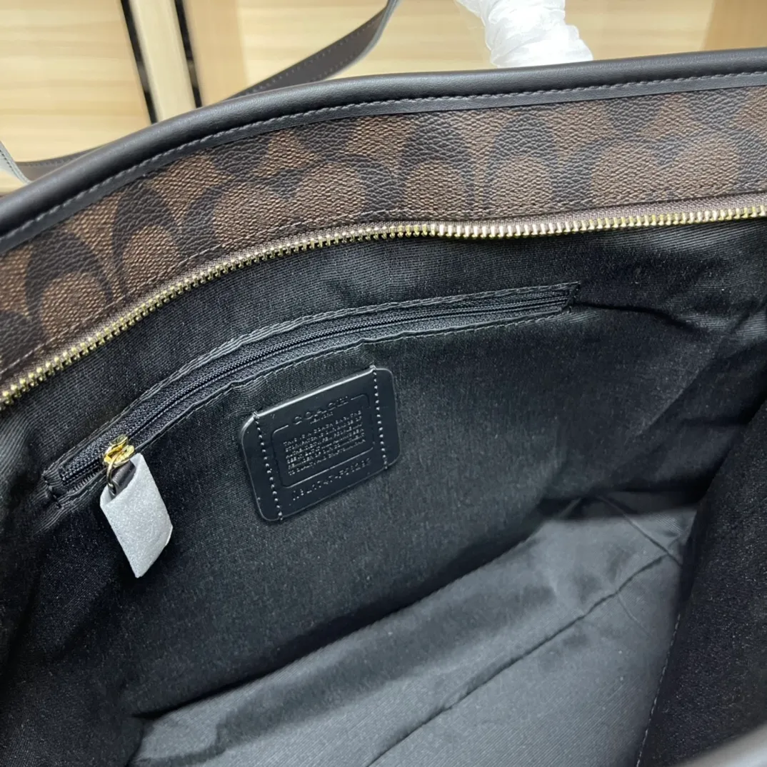 Top original order, batch 380💰Coach F58292 new shopping bag, classic C logo. Practical and versatile, can be used all year round, large capacity. Versatile! Size: 29*27*14