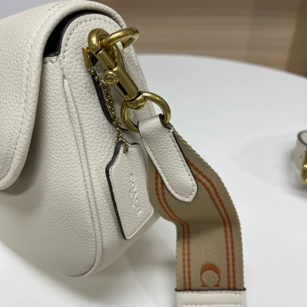Top original order batch 460💰coach/Coach new ca094. Full leather, Willow Saddle vintage saddle bag, crossbody bag, 2 shoulder straps can be matched with different styles, can be salty or sweet, super classic and beautiful ~ 22x17x7.5cm
