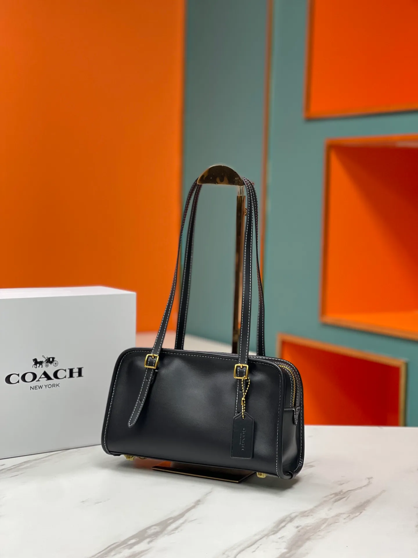 Top original order batch 420💰coach/Coach new October new product CM565 Swing Zip handbag, exquisite and versatile, especially recommended, very cost-effective, 25X15X8