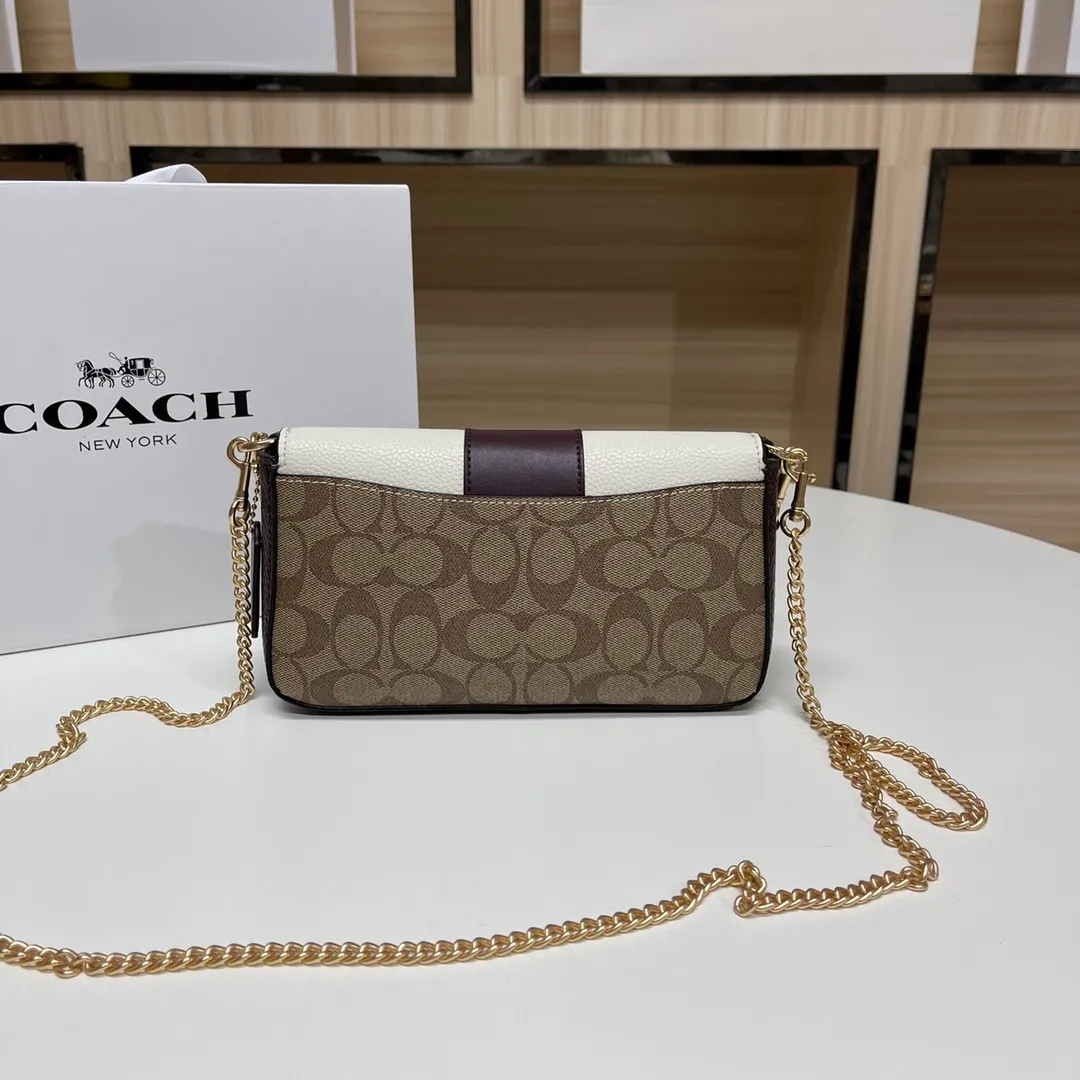 Top original order, batch 420💰COACH classic outlet new GRACE clamshell shoulder crossbody bag for women, model CC033. Size: 22X12.5X5.5