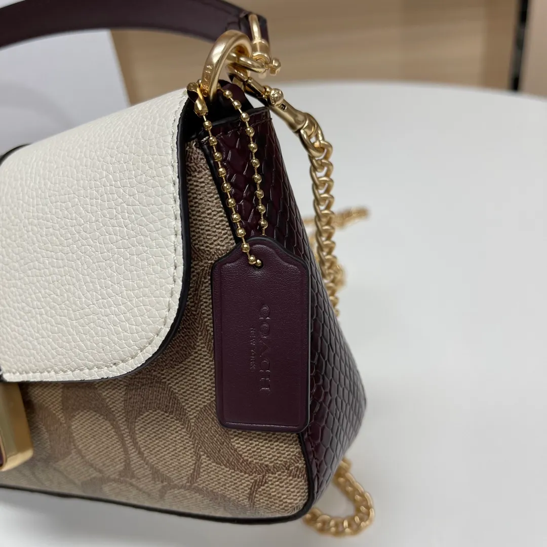 Top original order, batch 420💰COACH classic outlet new GRACE clamshell shoulder crossbody bag for women, model CC033. Size: 22X12.5X5.5