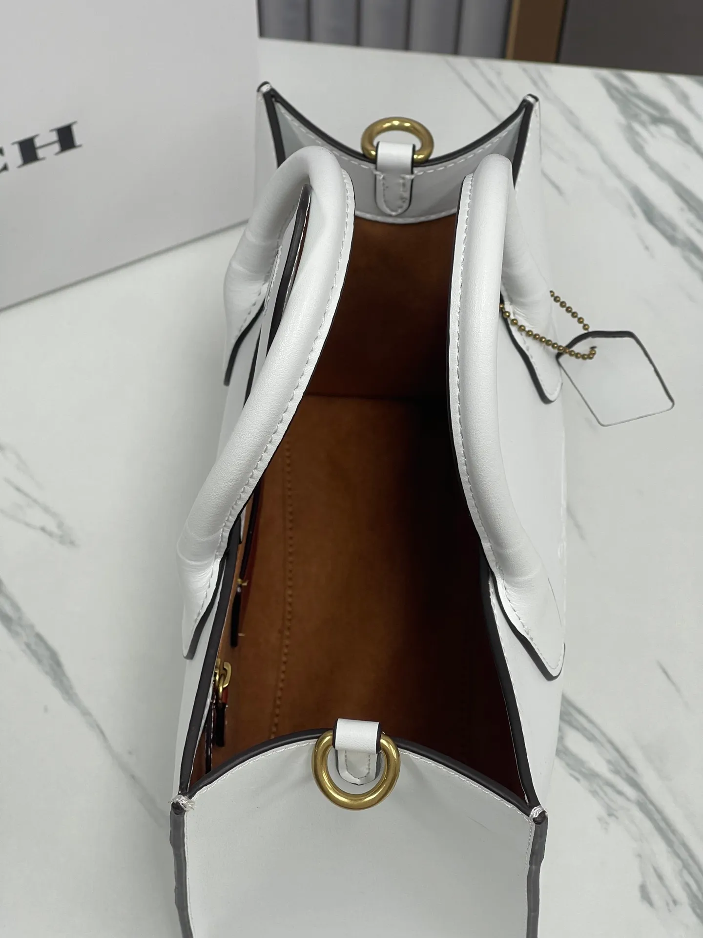 Batch 460💰coach/Coach new model CR681 counter new ACE carriage pattern women's tote bag single shoulder crossbody handheld tote bag double shoulder strap design size: 26X20.5X12