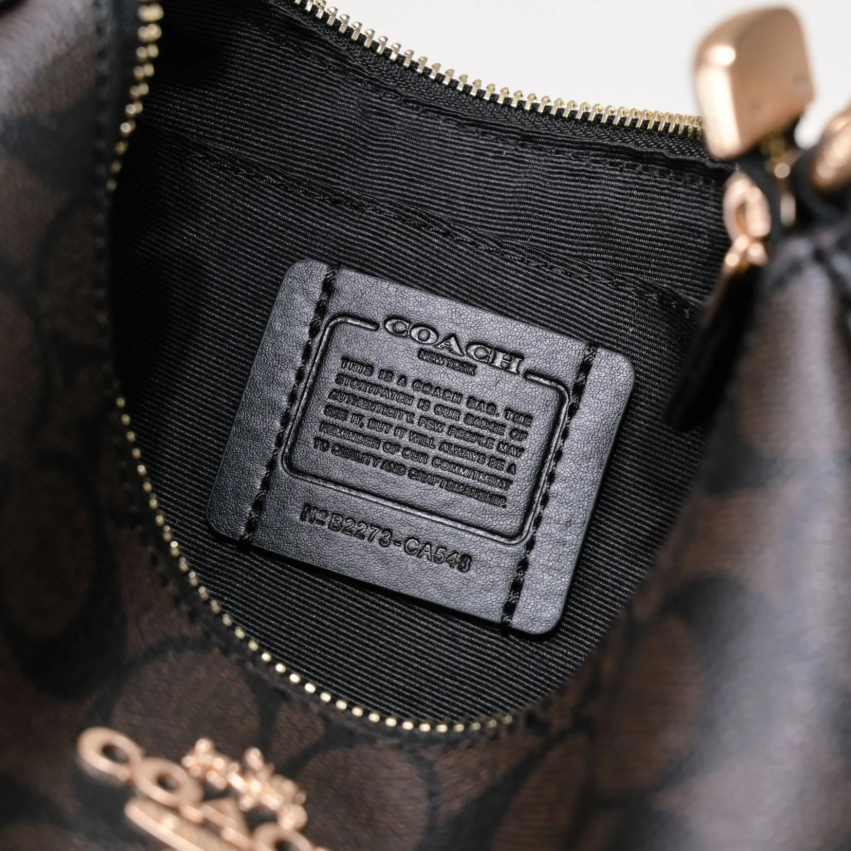 P260 [Top original order] Coach's new Teri underarm bag CA548 is larger than the mahjong bag, and the capacity zipper arc is more beautiful. It is equipped with two shoulder straps. The bag body is simple and elegant, and the stiff structure shows a capable and neat temperament. Dimensions: 24.5cm long x 13cm high x 6cm wide
