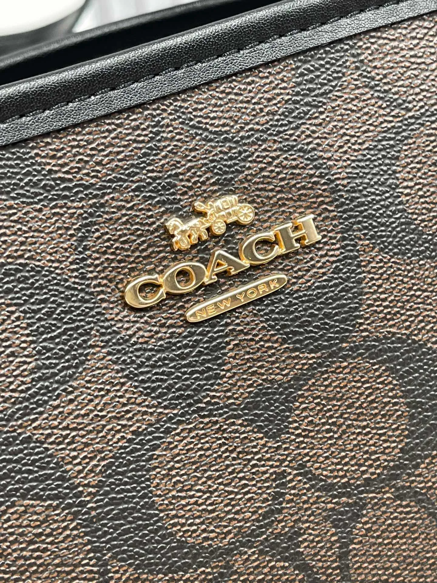 Top original order batch 340💰coach/Coach new new product CN733 CN183 Latest carriage mini double-sided tote bag shopping bag top original order batch VC with leather CITY classic logo coated canvas with smooth leather details. Internal zip pocket. Size 23·11·20.5