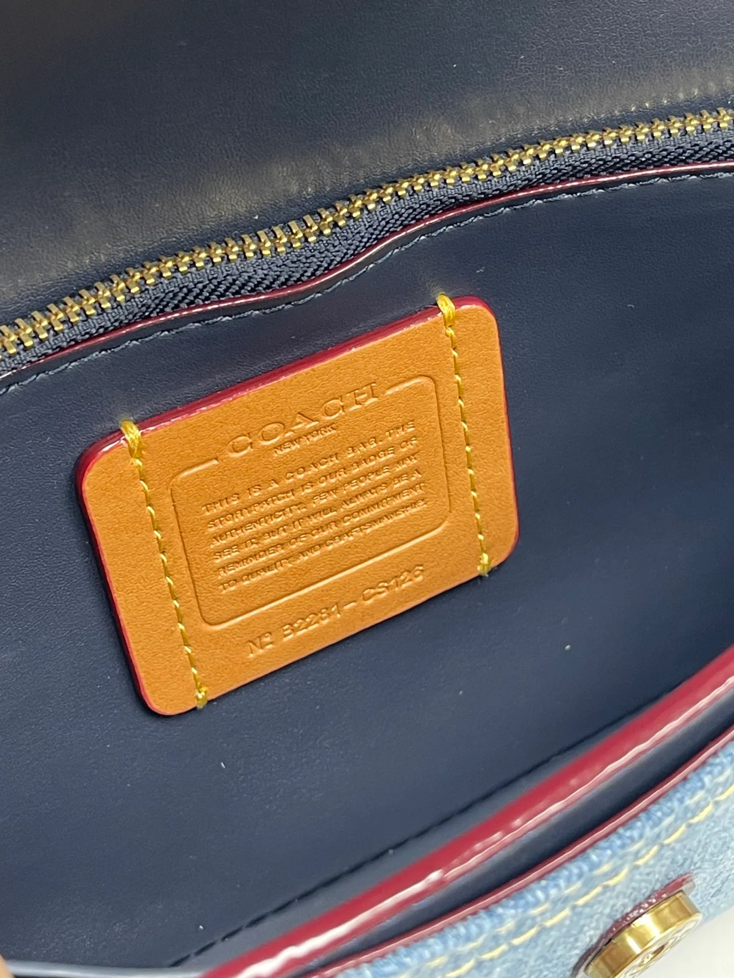 Top original order batch 420💰COACH new model CS126 counter synchronized Hayden crossbody bag fashionable simple versatile denim blue shoulder bag size 20*12*3