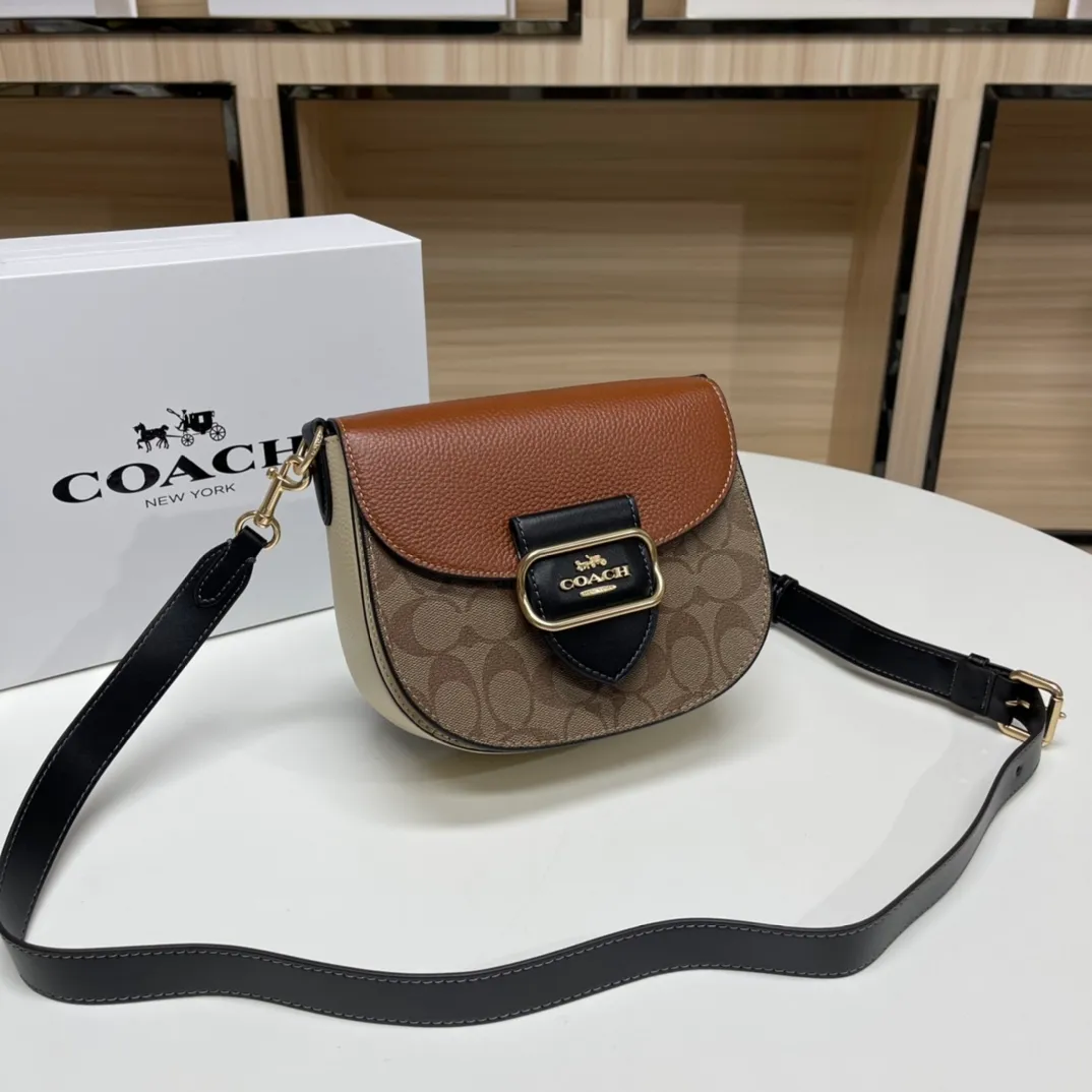 Top original order batch 520💰Coach/Coach new model❤, item number CE565, ce567.C Ole ladies classic logo canvas KLEO No. 17 shoulder bag autumn and winter new product luxury and noble 🤞 size 19.5X17X7
