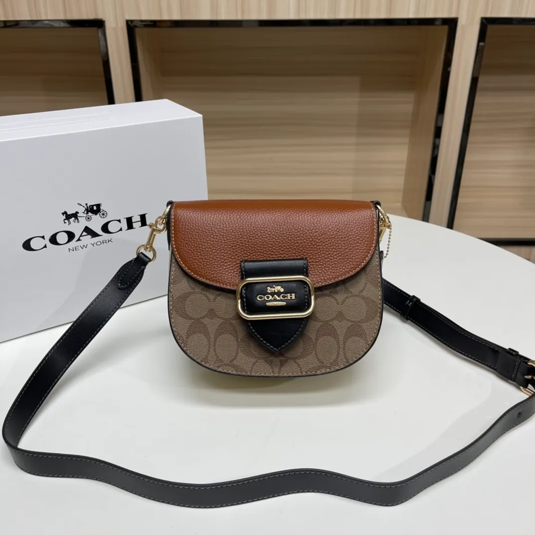 Top original order batch 520💰Coach/Coach new model❤, item number CE565, ce567.C Ole ladies classic logo canvas KLEO No. 17 shoulder bag autumn and winter new product luxury and noble 🤞 size 19.5X17X7