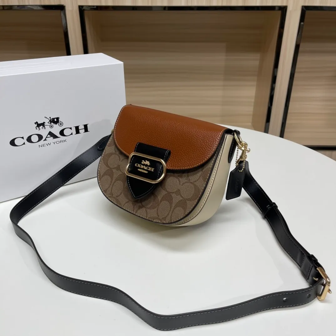 Top original order batch 520💰Coach/Coach new model❤, item number CE565, ce567.C Ole ladies classic logo canvas KLEO No. 17 shoulder bag autumn and winter new product luxury and noble 🤞 size 19.5X17X7