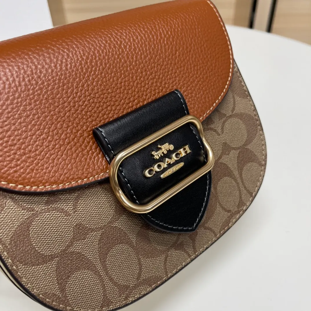 Top original order batch 520💰Coach/Coach new model❤, item number CE565, ce567.C Ole ladies classic logo canvas KLEO No. 17 shoulder bag autumn and winter new product luxury and noble 🤞 size 19.5X17X7