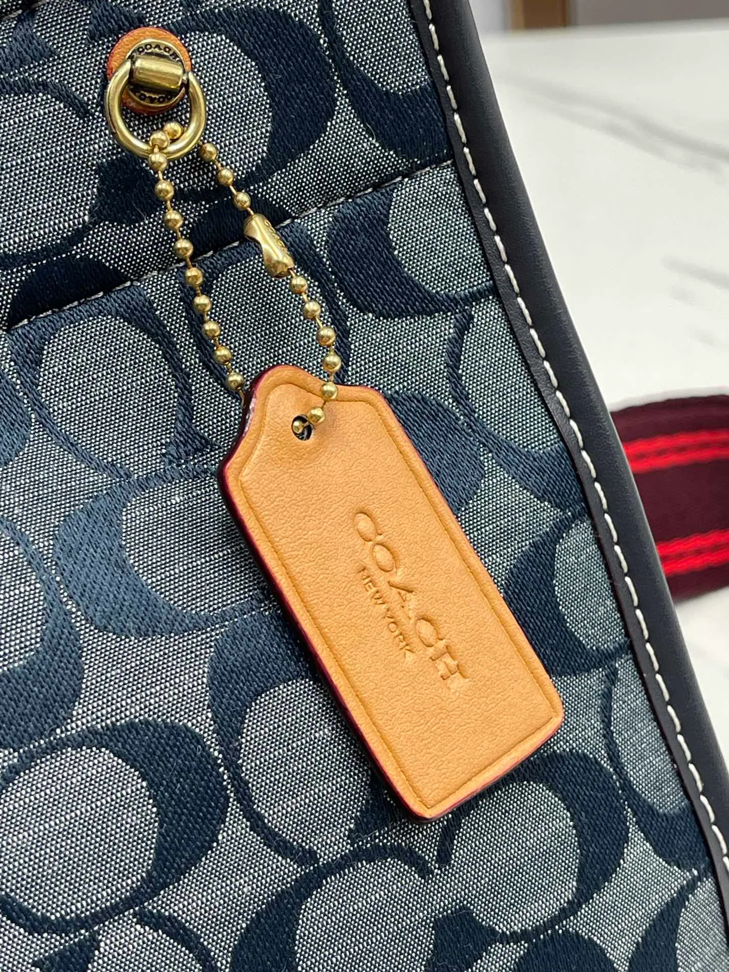Batch 440💰Coach/Coach new model 3663, new Shambre Tote, LV special color-changing tree paste leather, with classic C-shaped LOGO cloth, exquisite handwork, ready stock, size: 22*21*12cm.