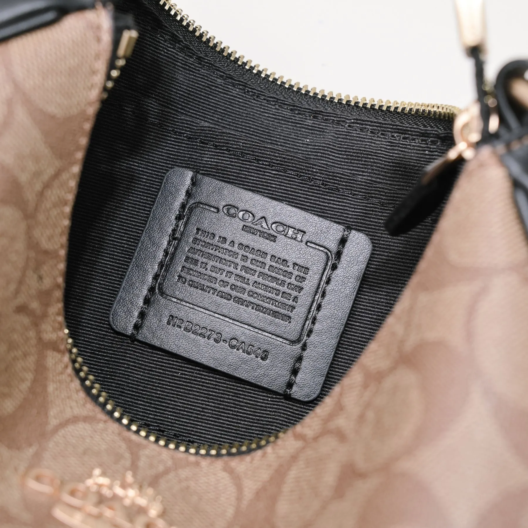 P260 [Top original order] Coach's new Teri underarm bag CA548 is larger than the mahjong bag, and the capacity zipper arc is more beautiful. It is equipped with two shoulder straps. The bag body is simple and elegant, and the stiff structure shows a capable and neat temperament. Dimensions: 24.5cm long x 13cm high x 6cm wide