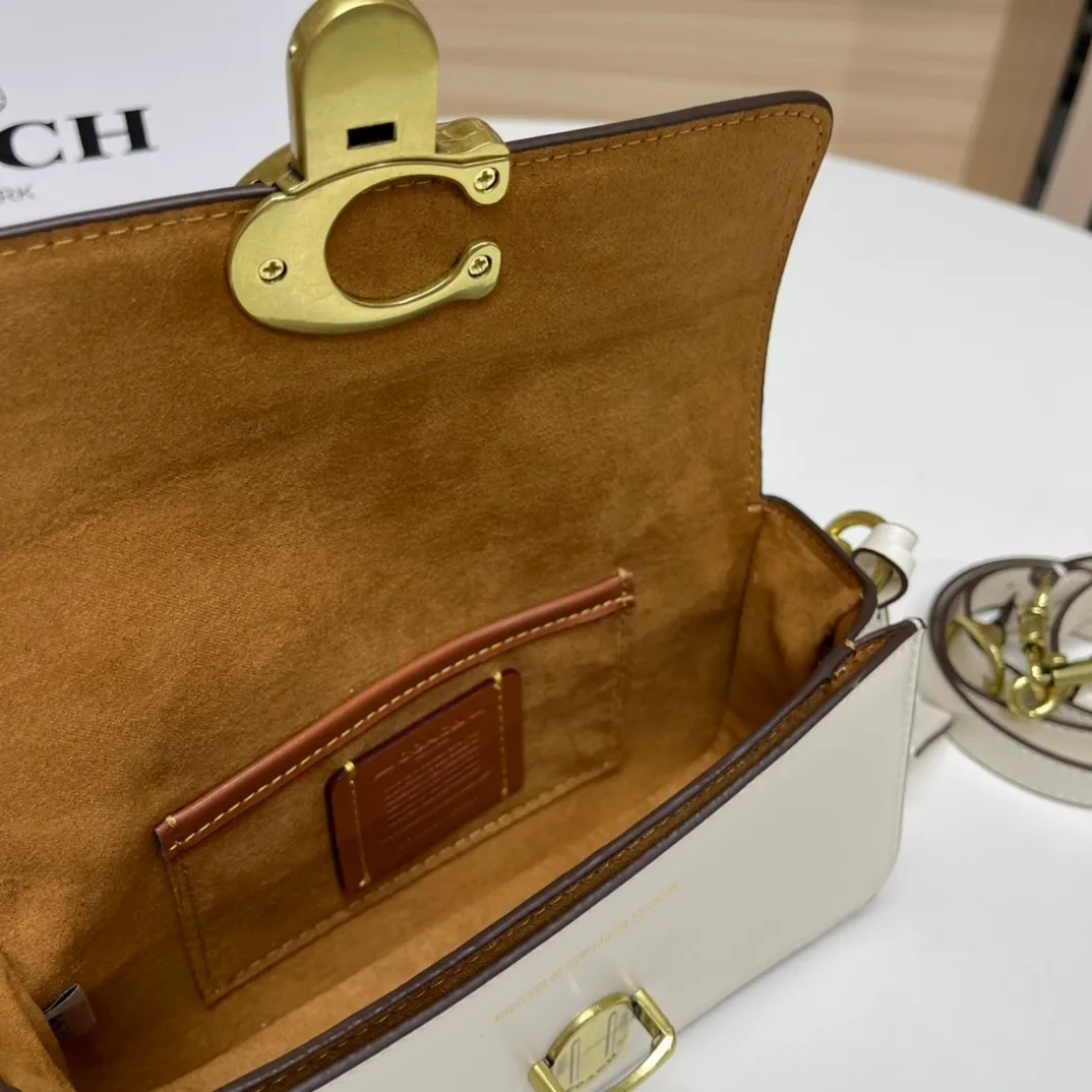 Top original order, batch 480💰Coach new Coach baguette bag, leather crossbody bag [Rose][Rose] model CE331 women's bag STUDIO BAGUETTE, size: 20*10*7[Fireworks][Fireworks][Fireworks]
