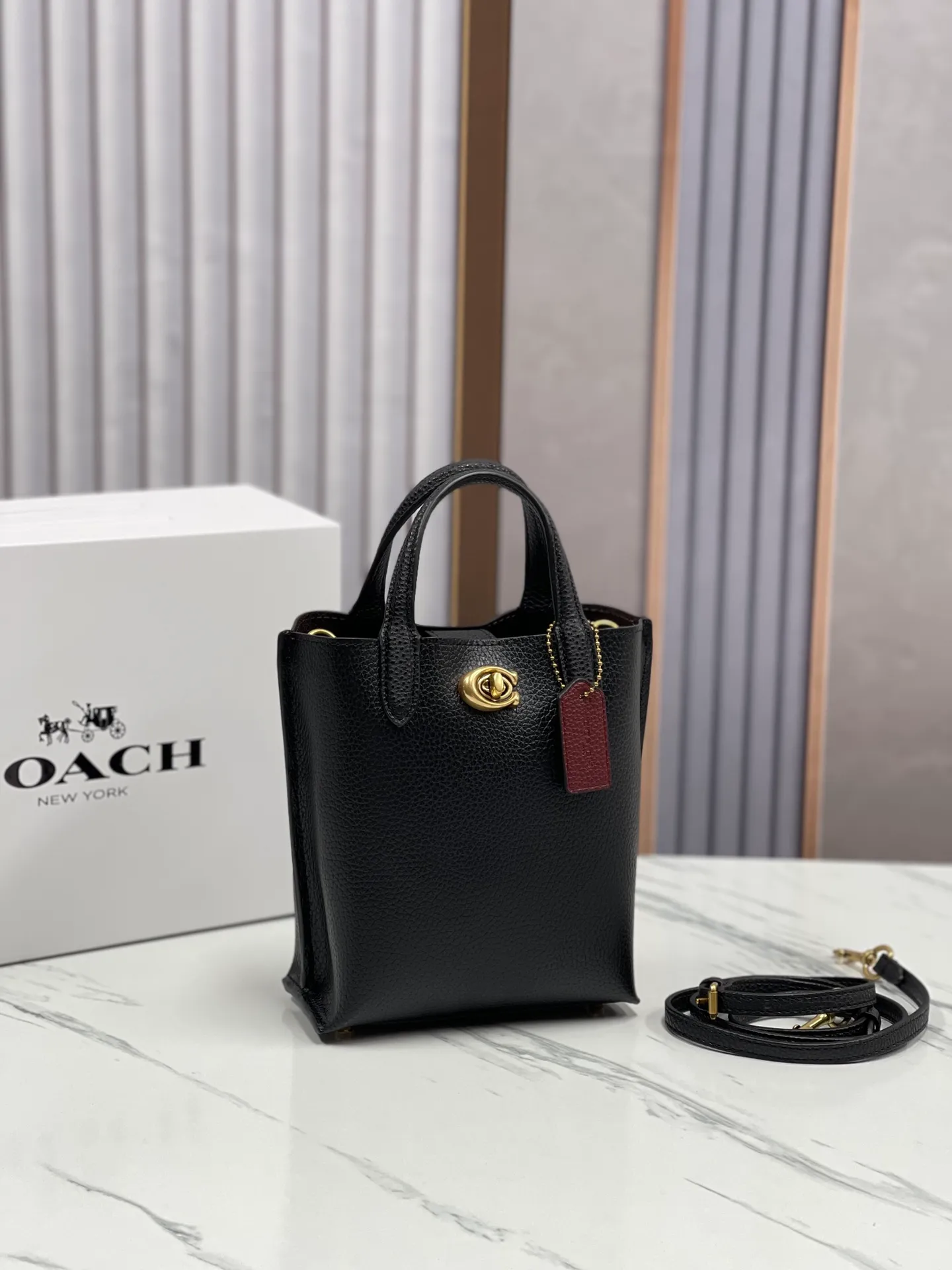 Batch 400💰Coach/Coach new counter 2024 CR676 CR675 new Willow tote bag mini size pebbled full cowhide, the bag has compartments and small girls can completely handle it, size: 16.5