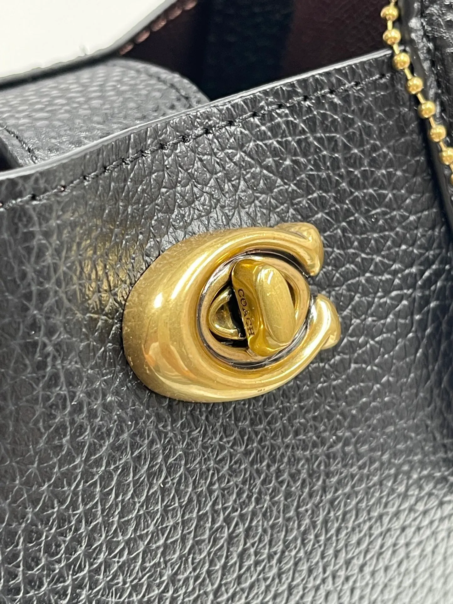 Batch 400💰Coach/Coach new counter 2024 CR676 CR675 new Willow tote bag mini size pebbled full cowhide, the bag has compartments and small girls can completely handle it, size: 16.5