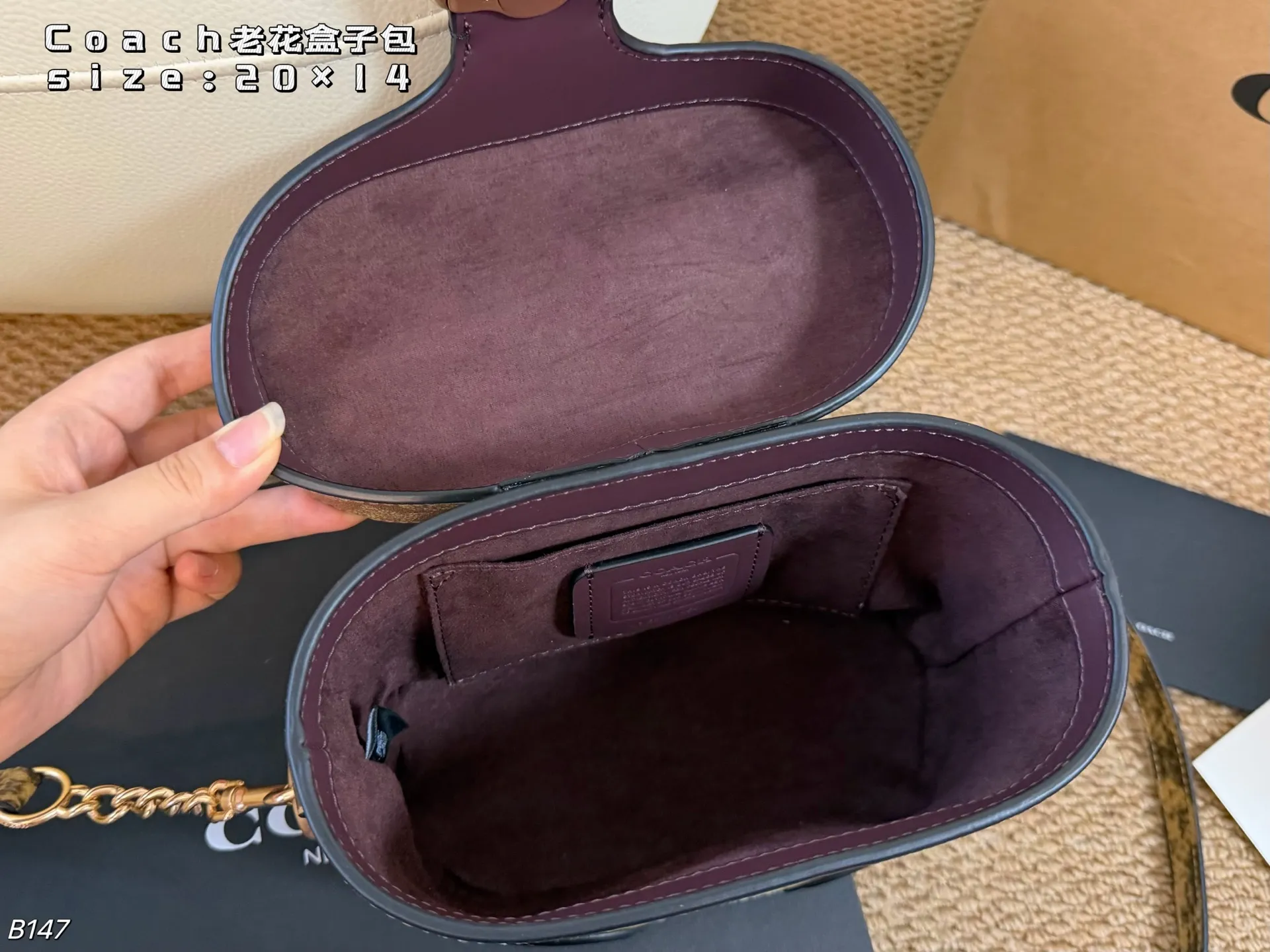 All Categories Official Website "Brand Women's Bags" Women's Bags 💙 COACH 2026 New COACH Presbyopia Box Bag