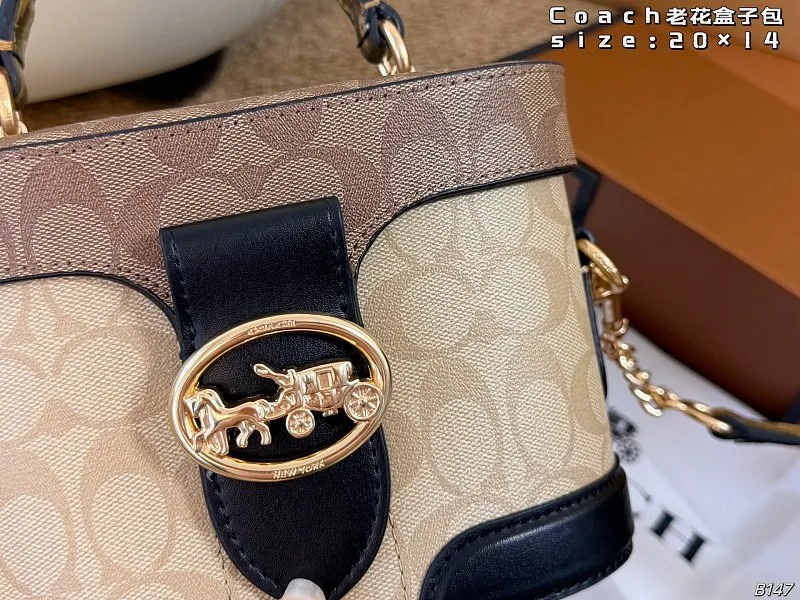 All Categories Official Website "Brand Women's Bags" Women's Bags 💙 COACH 2026 New COACH Presbyopia Box Bag