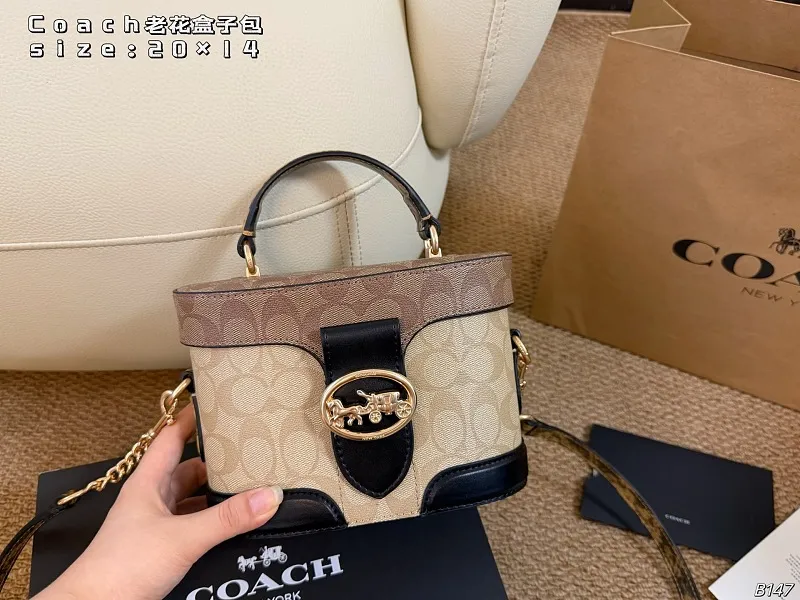 All Categories Official Website "Brand Women's Bags" Women's Bags 💙 COACH 2026 New COACH Presbyopia Box Bag
