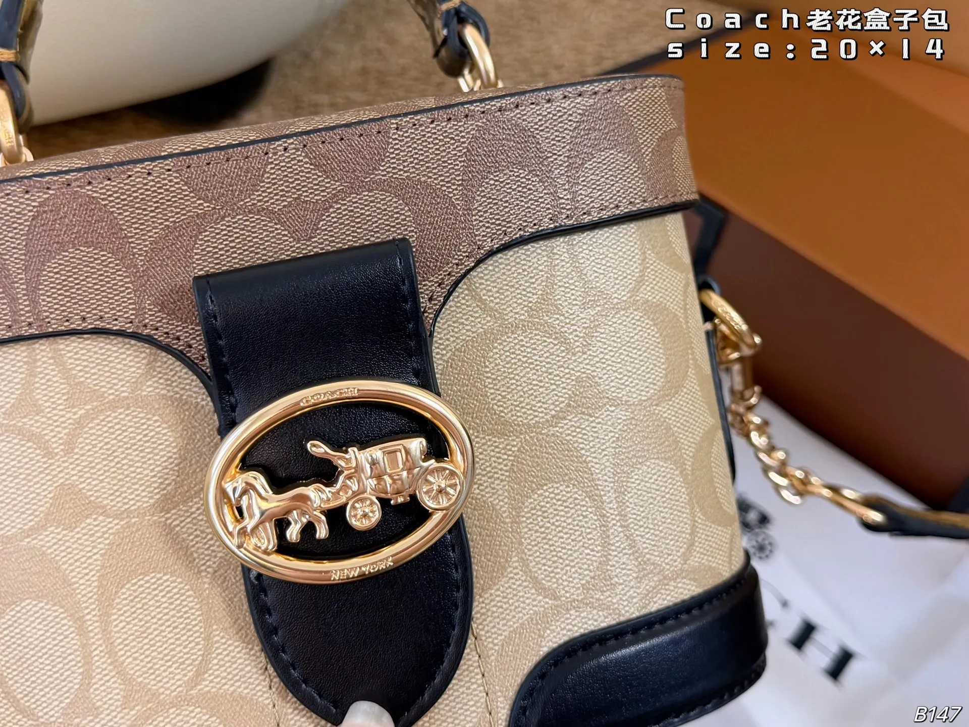 All Categories Official Website "Brand Women's Bags" Women's Bags 💙 COACH 2026 New COACH Presbyopia Box Bag