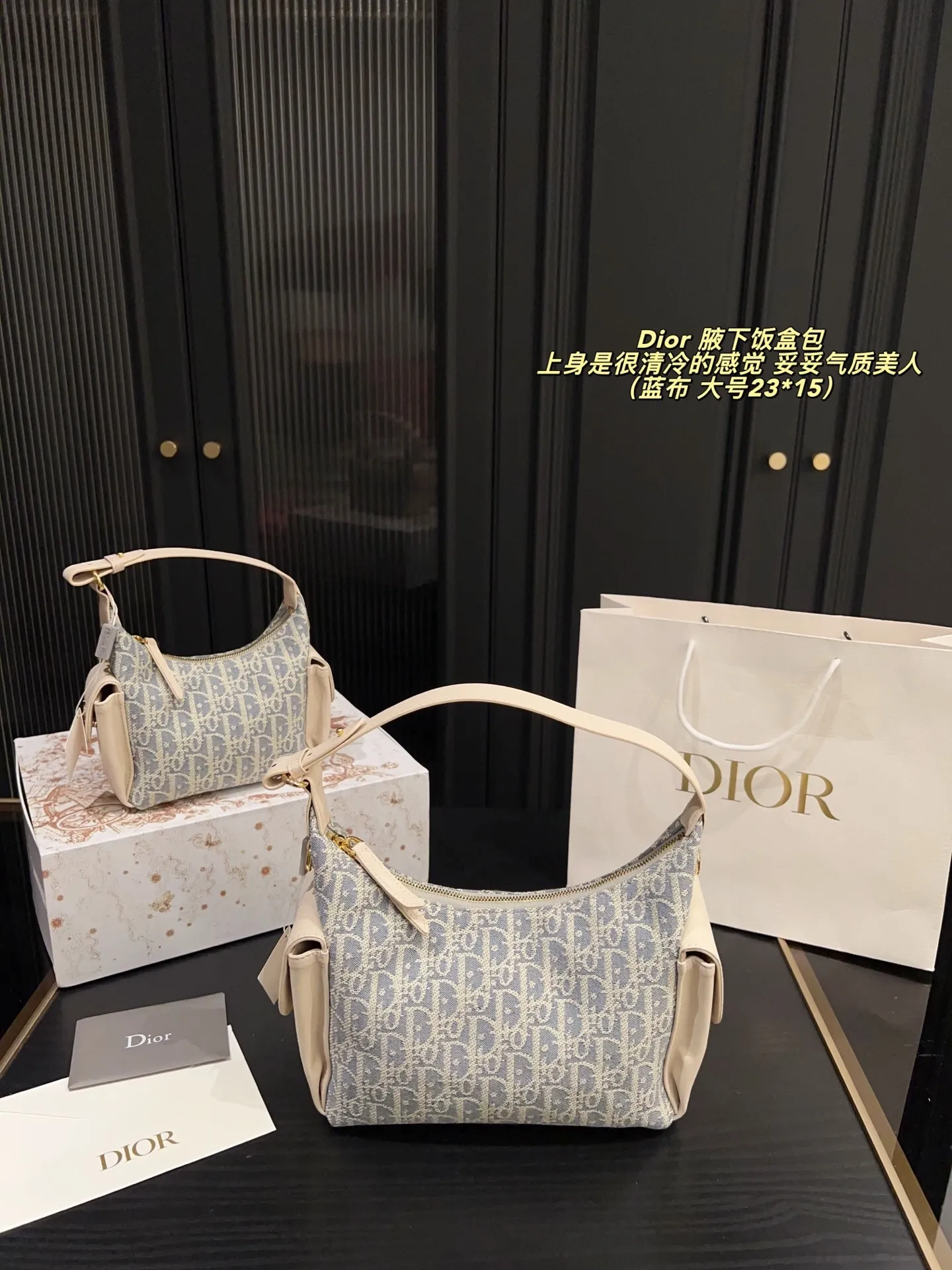 All categories Official website "Brand Women's Bags" Women's Bags 💙 DIOR 2025 new DIOR armpit bag